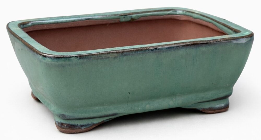 Rectangular Ceramic Bonsai Pot - 15.5cm