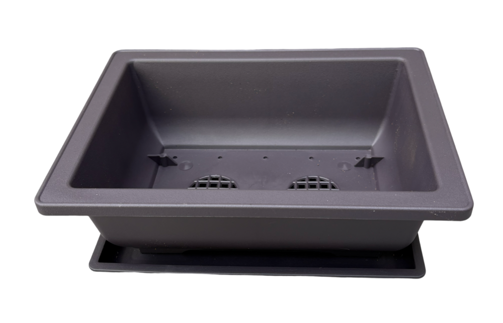 Grower's Range Plastic Bonsai Training Pot Medium (22.5cm) With Matching Tray